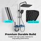 🚿  Digital Shower System: Water-Powered Display, Starry Sky LED, 4 Modes, Storage Shelf