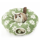 🐱 Cat Tunnel Bed: 2-in-1 Play & Rest, Detachable, Non-Slip, Washable, with Furry Ball, 80x26x20cm