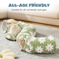 🐱 Cat Tunnel Bed: 2-in-1 Play & Rest, Detachable, Non-Slip, Washable, with Furry Ball, 80x26x20cm