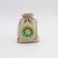 🎄 Christmas Burlap Gift Bags: Drawstring, Festive Print, 2 Sizes, for Treats, Party Favors & Stockings