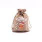 🎄 Christmas Burlap Gift Bags: Drawstring, Festive Print, 2 Sizes, for Treats, Party Favors & Stockings