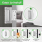 🔒 Security Door Reinforcement Lock: 200KG Force, Aluminum Alloy, Easy Install