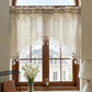 ⭐ Star Lace Trim Curtain: Arched Design, Rod Pocket, Premium Blend