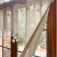 ⭐ Star Lace Trim Curtain: Arched Design, Rod Pocket, Premium Blend