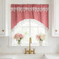 ⭐ Star Lace Trim Curtain: Arched Design, Rod Pocket, Premium Blend