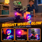 🦖 Spinning Dino Stunt Trike: 360° Spin, LED Wheel Glow, Music, 3-Wheel Stable