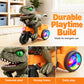 🦖 Spinning Dino Stunt Trike: 360° Spin, LED Wheel Glow, Music, 3-Wheel Stable