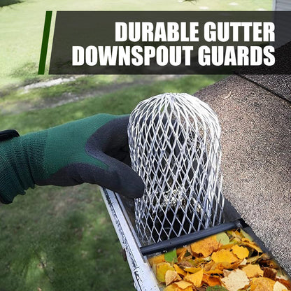 🍂 Gutter Downspout Guard: Aluminum Alloy, Debris Filter, Corrosion-Resistant, 3 Sizes