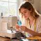 🧵 2-in-1 Needle Threader & Seam Ripper: Built-In Magnifier, Magnetic, Dual-Scale, for Sewing