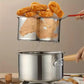 🍳 304 Stainless Steel Fryer Pot: Compact Oil-Saving, Glass Lid, Universal Stove