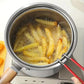 🍳 304 Stainless Steel Fryer Pot: Compact Oil-Saving, Glass Lid, Universal Stove