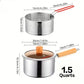 🍳 304 Stainless Steel Fryer Pot: Compact Oil-Saving, Glass Lid, Universal Stove