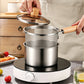 🍳 304 Stainless Steel Fryer Pot: Compact Oil-Saving, Glass Lid, Universal Stove