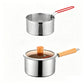 🍳 304 Stainless Steel Fryer Pot: Compact Oil-Saving, Glass Lid, Universal Stove