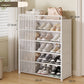 👟 Dustproof Shoe Rack: 360° Protection, Removable Shelves, Dual Drawers, Compact Vertical Design