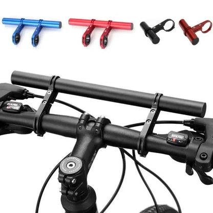 🚲 Bike Handlebar Extender: Aluminum Alloy, Anti-Skid Gasket, Single/Double Pole