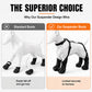 🐕 Anti-Drop Dog Boots: Suspender Harness System, Waterproof, Non-Slip, All-Weather Protection