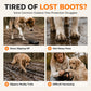 🐕 Anti-Drop Dog Boots: Suspender Harness System, Waterproof, Non-Slip, All-Weather Protection