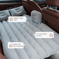 🛏️ Inflatable Car Mattress: Anti-Leak Valve, Anti-Drop Barriers, Skin-Friendly, with Pillows & Pump