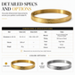 ✨ 18K Vacuum Plated Cuff Bangle: Engraved Vintage Lettering, Titanium Steel, Tarnish-Free, Gold/Silver
