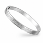 ✨ 18K Vacuum Plated Cuff Bangle: Engraved Vintage Lettering, Titanium Steel, Tarnish-Free, Gold/Silver
