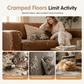 🐱 Wooden Cat Climbing Wall Set: Star Steps, Moon Hammock, Sisal Nest, Space-Saving Vertical Play