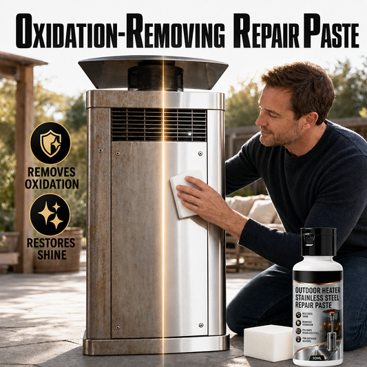 ✨ Stainless Steel Repair Paste: Removes Oxidation, Restores Shine, for Outdoor Heaters