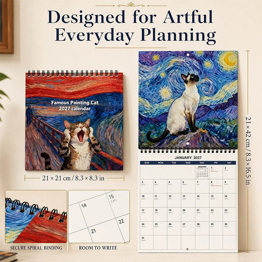 🐱 2027 Funny Cat Meme Calendar: Monthly Wall Planner, Meme Artwork, Gift-Ready