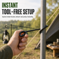 ✨ S-Shaped Camping Hook: Heavy Steel, Anti-Slip, Scuff-Free Coating