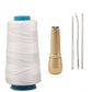 🧵 Leather Stitching Awl Kit: Copper Handle, 3/4 Needles, Waxed Thread