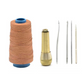 🧵 Leather Stitching Awl Kit: Copper Handle, 3/4 Needles, Waxed Thread