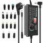 🔌 Adjustable DC Power Adapter: 3V-24V, Digital Display, Safety Protection