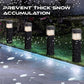 ❄️ Solar De-Icing Light: Intelligent Temp Sensor, 5m Coverage, Wireless, Weatherproof, Eco-Powered
