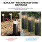 ❄️ Solar De-Icing Light: Intelligent Temp Sensor, 5m Coverage, Wireless, Weatherproof, Eco-Powered