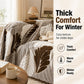🛋️ Non-Slip Sofa Cover: Thick Winter Comfort, Leaf Texture, Soft Touch, Multi-Size