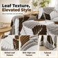 🛋️ Non-Slip Sofa Cover: Thick Winter Comfort, Leaf Texture, Soft Touch, Multi-Size