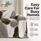 🛋️ Non-Slip Sofa Cover: Thick Winter Comfort, Leaf Texture, Soft Touch, Multi-Size