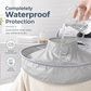 ✂️ Home Haircut Cape: Built-In Hair Catcher Groove, Waterproof, Foldable, 60cm, Mess-Free