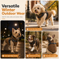 🐕 Fleece Dog Harness Vest: Warm Teddy Fleece, Reflective Straps, Quick Buckle