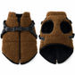 🐕 Fleece Dog Harness Vest: Warm Teddy Fleece, Reflective Straps, Quick Buckle