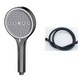 🚿 Multi-Function Shower Head: 5 Spray Modes, Silicone Nozzles, Chrome Finish, 280g, Easy Install