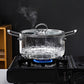 🍲 Borosilicate Glass Pot: Direct Heat, Transparent, Steel Handles
