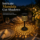 🌸 Solar Floral Light Projector: Laser-Cut Mandala Shadows, Auto Charging, IP65 Waterproof