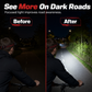 🔦 Motion Sensor LED Headlamp: USB Rechargeable, 100m Range, Red-Blue Alert