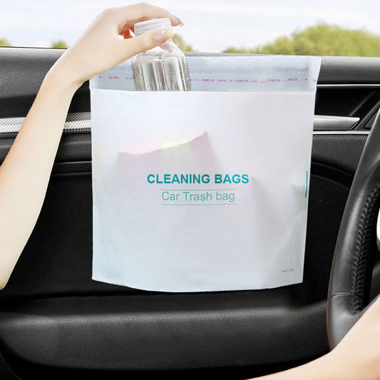🚗 Car Self-Adhesive Cleaning Bags: Stand-Up, Dual-Sided Adhesive, Multi-Purpose, 20Pcs, PE