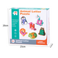 🔤 Wooden Alphabet & Animal Matching Toy: 26 Pcs, Fine Motor Skills, Child-Safe