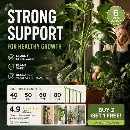 📢📢BUY 2 GET 1 FREE !! ⏰A semi-circular support frame to prevent drooping flowers, suitable for hydrangeas, roses, monstera, indoor potted plants, and outdoor garden vegetables.