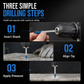 🔩 Tile & Glass Drill Bit: YG6A Tungsten Tip, Hex Shank, Anti-Slip, Chip-Free, for Masonry