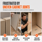 🔧 Wardrobe Panel Alignment Jig: One-Hand Solo Installation, Flush Edges, Solid Molded, 20/22mm
