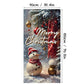 🎅 Christmas Door Cover: Instant Holiday Decor, Santa & Snowman Designs, Fade-Resistant, 90x180cm